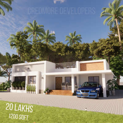 2BHK with green space #sketchup  #enscape3d #2BHKHouse 12
