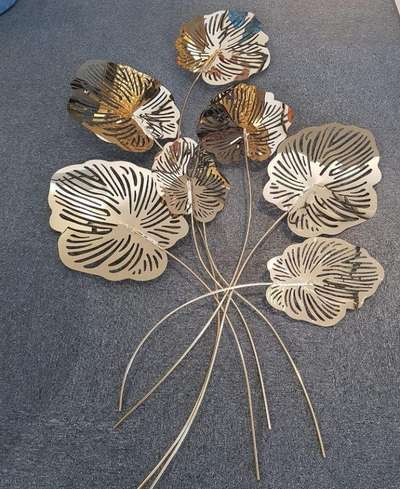 Laser cut metal art decorative wall flowers.