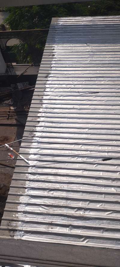 aluminium  bitumin waterproofing  coating for tin roof Rate 30 to 45 per sq fit