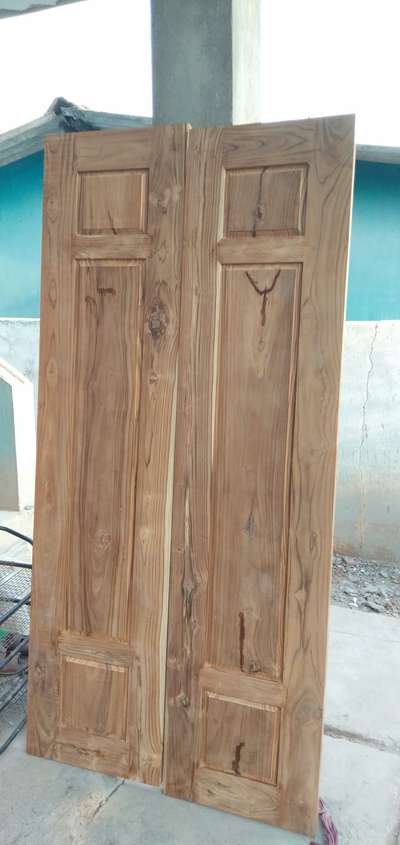 teak wood front door  #