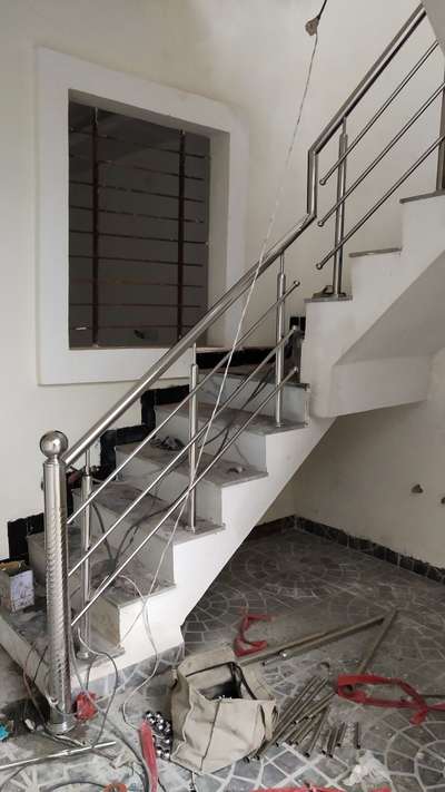 simple steel railing Rs 350 
#StainlessSteelBalconyRailing #steelrailing #Steeldoor #steelwindowsanddoors #steelgrill