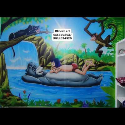 preschool wall painting art work kids room painting all india available dk wall art 9555508636, 9818034510 #dkwallart #dkdeepakkanojia #artist #wallcartoonartist #cartoonwallart #deepak #Painting #fun #spraypainting #sprayart #junglewallpaintingforkidsschool