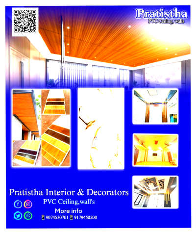 Pratistha interior Decorators 
PVC Ceiling wall's 
 #Architectural&Interior  #dewas_ek_sapno_ka_shahar 
#InteriorDesigner  #PVCFalseCeiling  #RoofingDesigns  #InteriorDesigner  #indorearchitect  #Pvcpanel  #flutedpanles  #uvmarblesheet