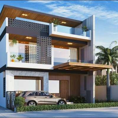 House Elevation Design in 3D #elevation #3d  #HouseDesigns #frontElevation  #fronthome
