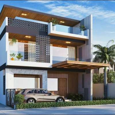 House Elevation Design in 3D #elevation #3d  #HouseDesigns #frontElevation  #fronthome