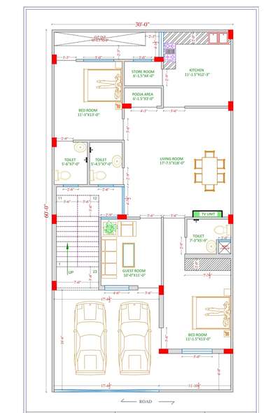 West Facing Plan 
#Jaipur_building_plans