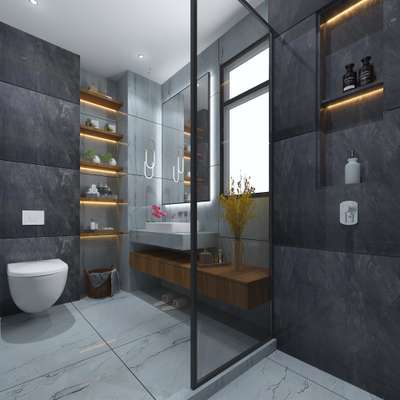 #mordenbathroom #BathroomTIles #FlooringTiles #profilelight_