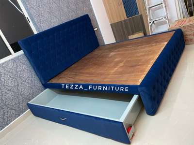 King size cot with drawer | full structure made with 16 gage GI sq tube| direct sale from company | fully customised | for more details pls call +91 9037108970 
 #tezza_furniture #KeralaStyleHouse #keralahomeplans #keralahomeinterior #kerala_architecture