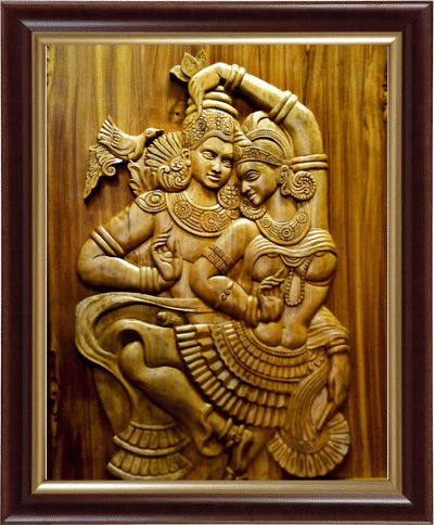 Radha krisha wooden sculpture
📞 9074089022