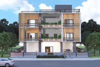 Triplex House 3D Design  #HouseDesigns  #ContemporaryHouse #SmallHouse  #homedecoration #3ds
