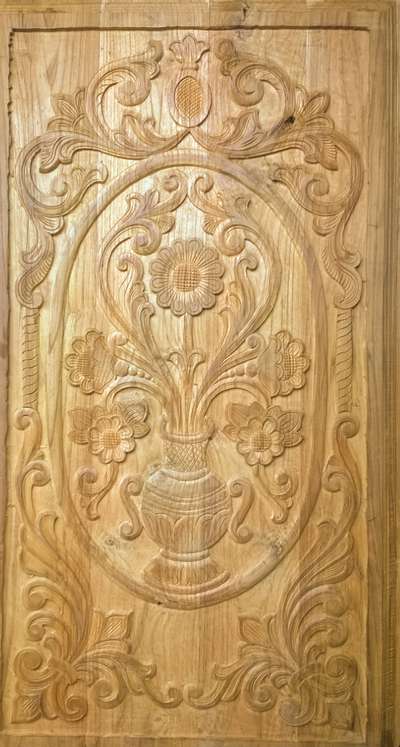 single door with carving  #Palakkad  #Coimbatore  #Carpenter  #CivilEngineer  #InteriorDesigner