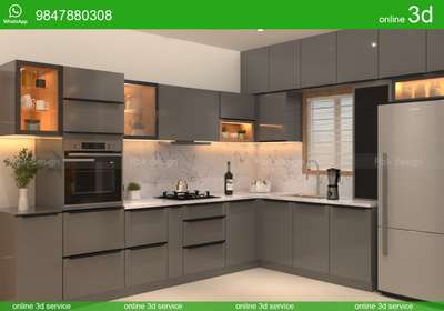 kitchen 3d design.❤️ #KitchenIdeas  #ModularKitchen