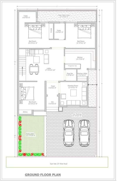 ₹1 स्क्वायर फीट में फ्लोर प्लान बनवाए 8871194779  #2d #2dplanning #FloorPlans  #planning