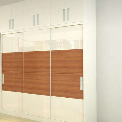 sliding doors Wardrobes made for eskey interiors kannur  #wardrobes  #SlidingDoorWardrobe
