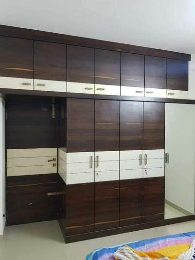 wardrobe and almari #MasterBedroom