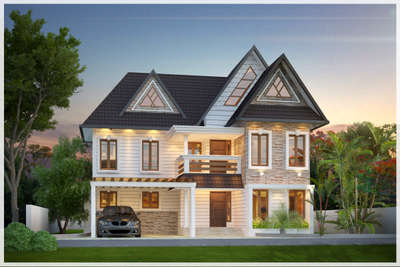 #colonialhouse #KeralaStyleHouse #creatveworld #3dmodeling #planing #home #kolo