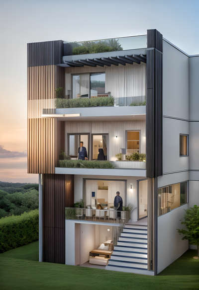 Modern House Front elevation design