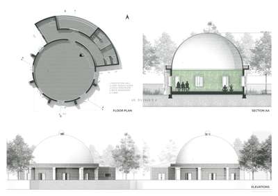 Meditation center for a Engineering Campus... 
#meditationpractice #Architect #archtecturaldesign