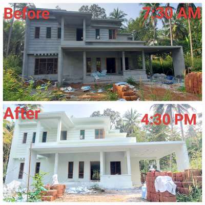 കോഴിക്കോട് ജില്ലയിൽ ഞങ്ങൾ ചെയ്തവർക്കാണ് (2450 sqft) വൈറ്റ് സിമൻറ് സ്പ്രേ ചെയ്തത്  ഒരു ദിവസം മതി എത്ര വലിയ വീടും വൈറ്റ് സിമൻറ് അടിക്കാൻ     കേരളത്തിൽ എവിടെയും കുറഞ്ഞ ചെലവിൽ കുറഞ്ഞ സമയം കൊണ്ട് വൈറ്റ് സിമൻറ് സ്പ്രേ ചെയ്തു കൊടുക്കുന്നു 
. പുട്ടി ഫിനിഷിങ്ങിൽ നിങ്ങൾക്ക് വൈറ്റ് സിമന്റ് അടിച്ചു തരുന്നു
.  ജനൽ പാളികൾ പ്ലാസ്റ്റിക് ഷീറ്റ് ഉപയോഗിച്ച് കവർ ചെയ്തതിനുശേഷം ആണ് ഞങ്ങൾ
വൈറ്റ് സിമന്റ് അടിക്കുന്നത്
. പ്ലാസ്റ്ററിങ്ങിൽ വരുന്ന വേസ്റ്റുകൾ ക്ലീൻ ചെയ്തതിനുശേഷം ആണ് ഞങ്ങൾ വൈറ്റ് സിമന്റ് സ്പ്രേ ചെയ്യുന്നത്
. ഏറ്റവും മികച്ച ബ്രാൻഡുകൾ വൈറ്റ് സിമന്റ് ആണ് ഉപയോഗിക്കുന്നത്
. വാട്ടർപ്രൂഫിംഗ് ഡോക്ടർ ഫിക്സിറ്റ്  മിക്സ് ചെയ്തതിനുശേഷം ആണ് ഞങ്ങൾ വൈറ്റ് സിമന്റ് അടിക്കുന്നത്

.
.
#home design 
#white_wash #All_kerala #painting #house_painting
#Putty 
#House_design 
#Palakkad
#Malappuram
#kannur