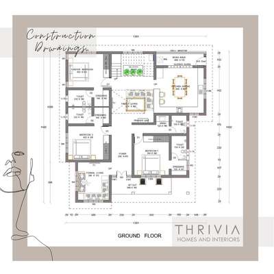 # Plan, Elevation and approval works
contact:  9995556429
Thrivia Homes and interiors.