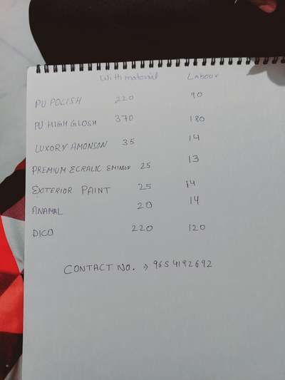 RATE LIST  #WindowPainting  #TexturePainting  # painting #EnamelPainting #dickopaintpolish #highgloshpaint