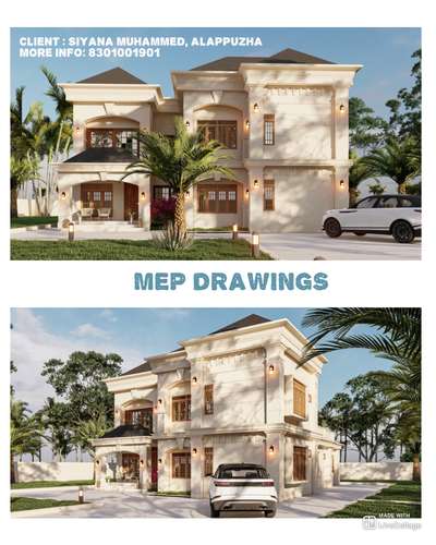 MEP INTL. DESIGN STUDIO
wa.me/918301001901

#Client : SIYANA MUHAMMED 
#ALAPPUZHA

#MECHANICAL #ELECTRICAL #PLUMBING #INTERNATIONAL 

Electrical Plans | Plumbing Plans | HVAC Plans | Technical Support | Supervision | Contracting  തുടങ്ങിയ സർവീസുകൾക്കെല്ലാം ഞങ്ങളെ  Contact  ചെയ്യാവുന്നതാണ്..
+918301001901

we have a good MEP team  with more than 15 years  of experience  in INDIA,GCC & USA projects

കൂടുതൽ വിവരങ്ങൾക്കും സാമ്പിൾ ഡ്രോയിങ്‌സ് ലഭിക്കുന്നതിനും ബന്ധപ്പെടുക!.

MEP INTL. DESIGN STUDIO
design| engineering| contracting

 #MEP  #MEP_CONSULTANTS  #mepdrawings  #mepdesigns  #mepengineering  #mepplan #electricalplans  #electricalplan #electricaldesign #electricaldrawings #electricaldrafting #electricaldesigning #electricalplumbing #electricalplumbingdrawing #plumbingdrawing #plumbingplan  #plumbingdesign  #watersupply #drainagesystem #Architect #architecturedesigns  #civilcontractors #homesweethome #homedesignkerala #homeinteriordesignersincochin