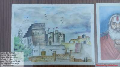 Bhakri Fort (This live illustration was done by artist Pannalal Sain)