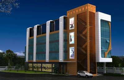 Commercial building project at Irumpanam
.
.
.
.
.
 #commercialdesign  #Architectural&Interior  #ElevationDesign