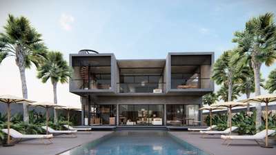 Proposed Beach House @ Bangalore, Karanataka, India  #beachhouse  #architecturedesigns  #Architectural&Interior  #LandscapeIdeas  #LandscapeDesign  #sustainableconstruction  #architecturedaily  #exposedconcrete  #beachresort  #ecofriendlydesigns  #GlassBalconyRailing