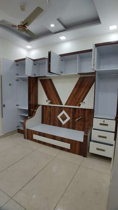 sofa cum bed with cupboard #cupboard #Sofas #KingsizeBedroom
