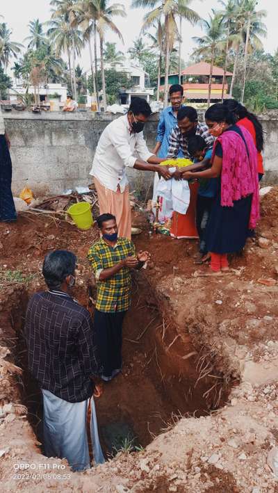 Stone Laying Ceremony - Elempaloor site # owner@  Suraj & Manju  # Residentialbuilding #new_home