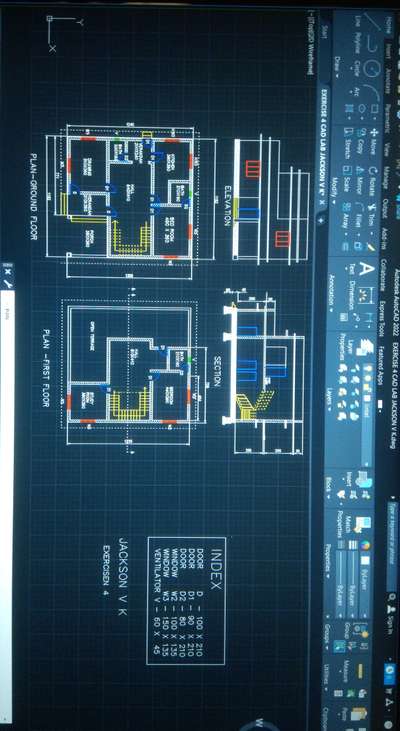 #autocad #autocadplan #drawing #plan #doublestorey