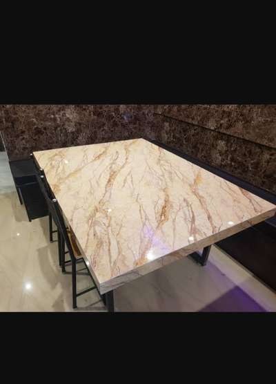 Polygranite sheet work can be do on plywood.