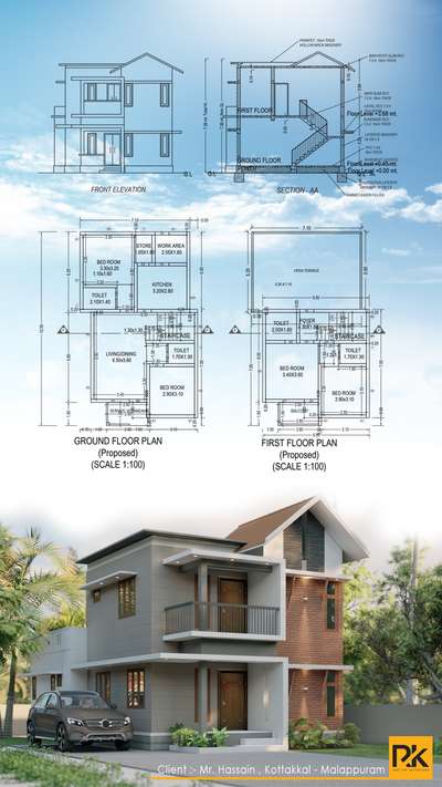 #architecturedesigns  #Architectural&Interior  #architecturekerala  #rkartofinteriors  #architact  #civilcontractors  #keralastyle  #ElevationHome