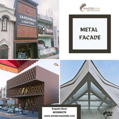 Metal facade elevation
.
. 
An exciting range of a decorative wall material.
.
#elevation #metalfacade #metalelevation #architecture #construction #elevationdesign #architect  #exterior #exteriordesign #architecturedesign #civilengineering #exteriordesigner #elevations #frontelevation #architecturelovers #home #facade  #instagood
.
.
For more details our all products kindly visit our website
www.windermaxindia.com
www.indiamake.co.in
Info@windermaxindia.com
Or call us on
8882291670 9810980278

Regards
Windermax India