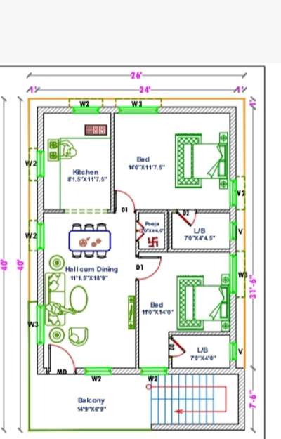 2d Home 🏠 Plan