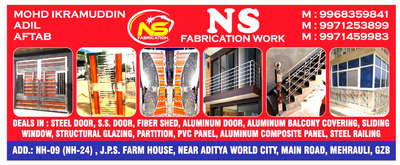 #fabricators  #sswork  #mswork  #aluminium  #Steeldoor  #covringjaal  #BalconyDecors  #wavecity  #adityacelebrityhomes