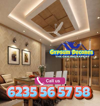 Saint Gobain Gyproc Material Contact 6235565758
#GypsumCeiling 
 #FalseCeiling 
 #diningroom