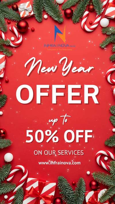 Get Upto 50% Off On Our Services ..
New Year Exclusive Offer..
#infrainova
#newyear
#newyear2023gift