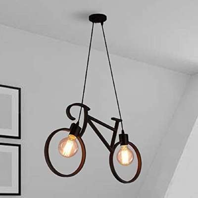 CARSTEN CARS-CYCLE BIG HANGING Pendant Light/Hanging Light/Ceiling Light for Restaurant, Bedroom, Living Room and Home Decor Pendants Ceiling Lamp

Material: Metal

Cord Length: 100 cm

Light Used: CFL, LED, Incandescent

Assembly Required

2 Bulbs

7 Days Return Policy, No questions asked.