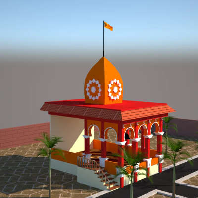 Mandir 3d Elevation