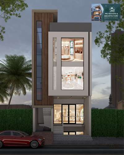 “A bold elevation that turns every glance into admiration. ✨
Where modern design meets luxury retail experience.”.    #Architect  #jaipurarchitecture  #HouseConstruction