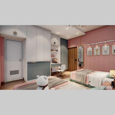 INTERIOR DESIGN-KIDS BEDROOM
#luxury_interior #interiordesign #3dview  #kidsroomdesign  #3ddesign#3dinterior#kidsbedroom #bedroomdesigns  #falseceilingdesign  #GypsumCeiling  #mirror  #wallart  #3d
#bedroominterior#bedroomideas#study#studytable#wardrobe#kidsroomdesign #wallpaneling #chandelier#falseceiling  #walldecors#architecture #architecturedesign #residentialinteriors