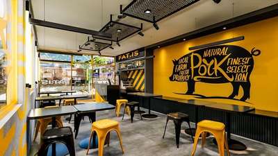 restuarant interior by the unique interior  #restaurantdesigner  #commercialproperty  #InteriorDesigner  #bhopalinteriors  #WallDecors  #3hour3danimationchallenge