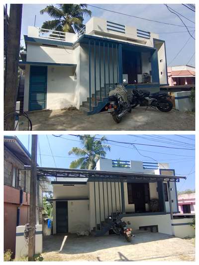 24 feet suspended Truss parking lot
before and after the installation
🥰 #parking  #FlatRoof #arc_weldding