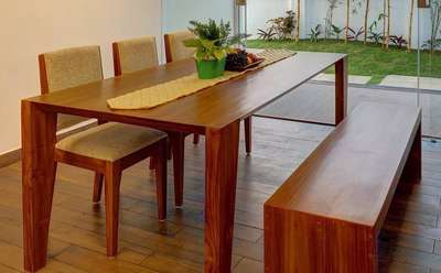 wooden dining table