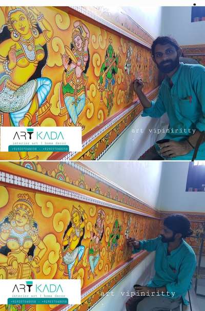 different kinds of  interior and exterior wall decor  Kerala traditional mural