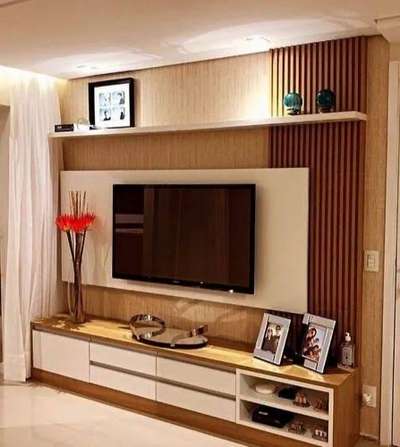 moderate tv unit at low price and good finishing  #InteriorDesigner #MovableWardrobe