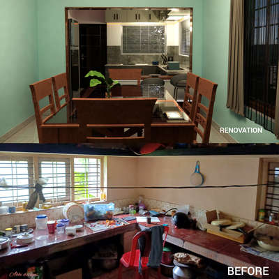 #keralagram   #KitchenInterior #KitchenRenovation #Designs #beforeandafter #KitchenIdeas 
 #renovations #keraladesigns