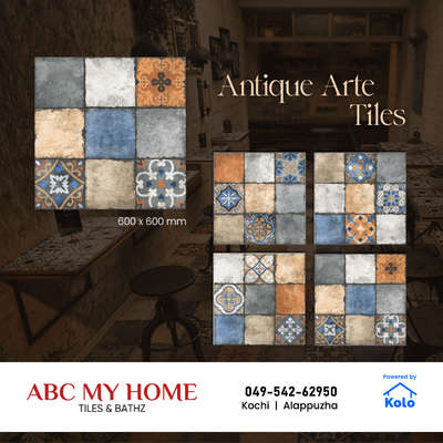 Preserving the Past: An exquisite piece of antique tile art, a window to history

 #abcmyhome #abcmyhomekochi #granddiscountsale